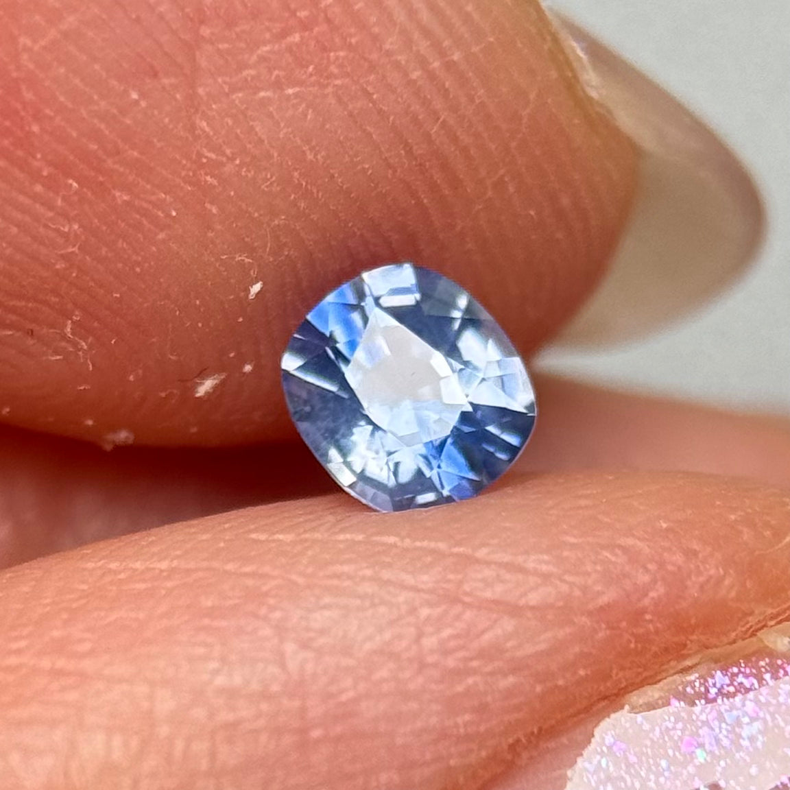 0.47 ct Natural Blue Milky Sapphire Vietnam.