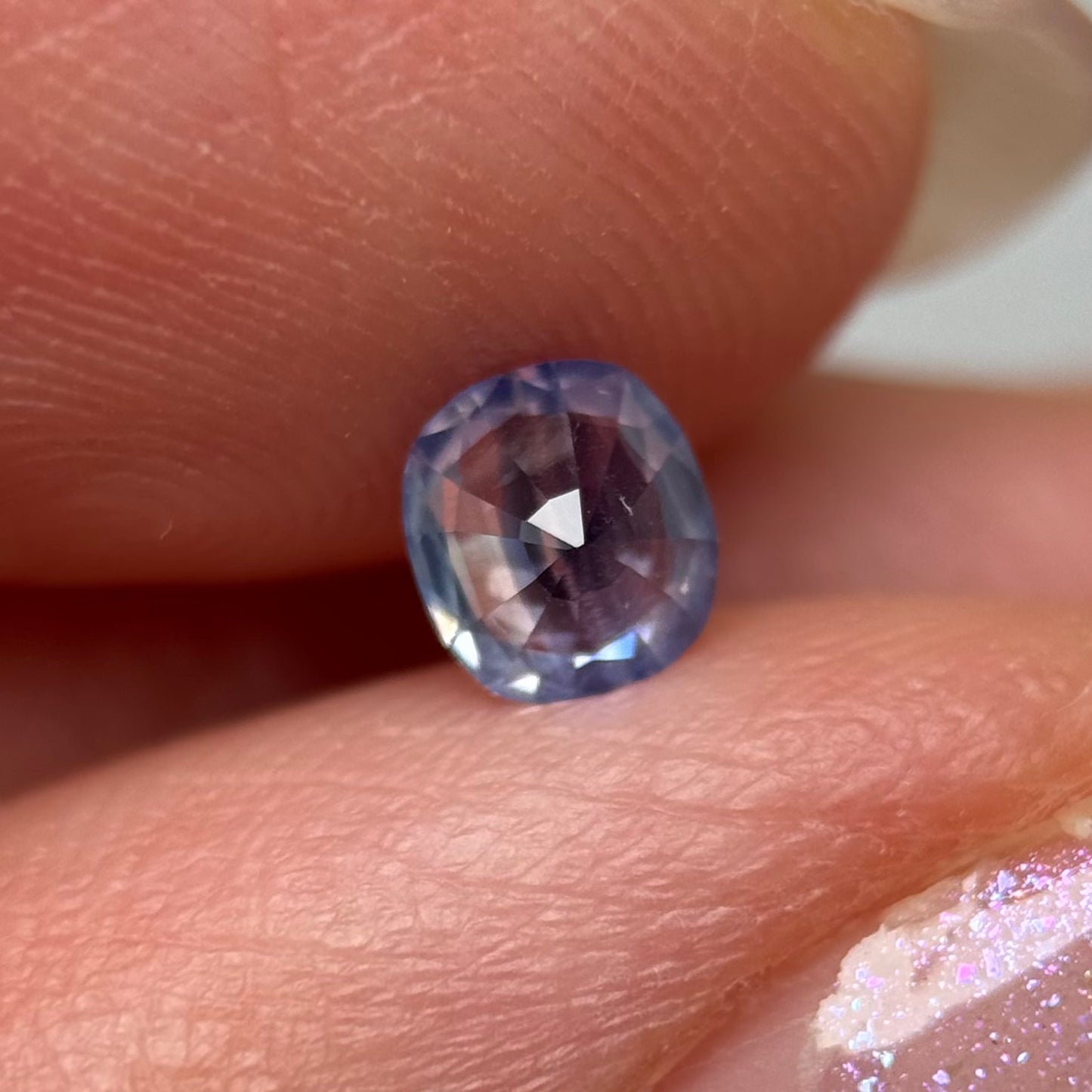 0.47 ct Natural Blue Milky Sapphire Vietnam.