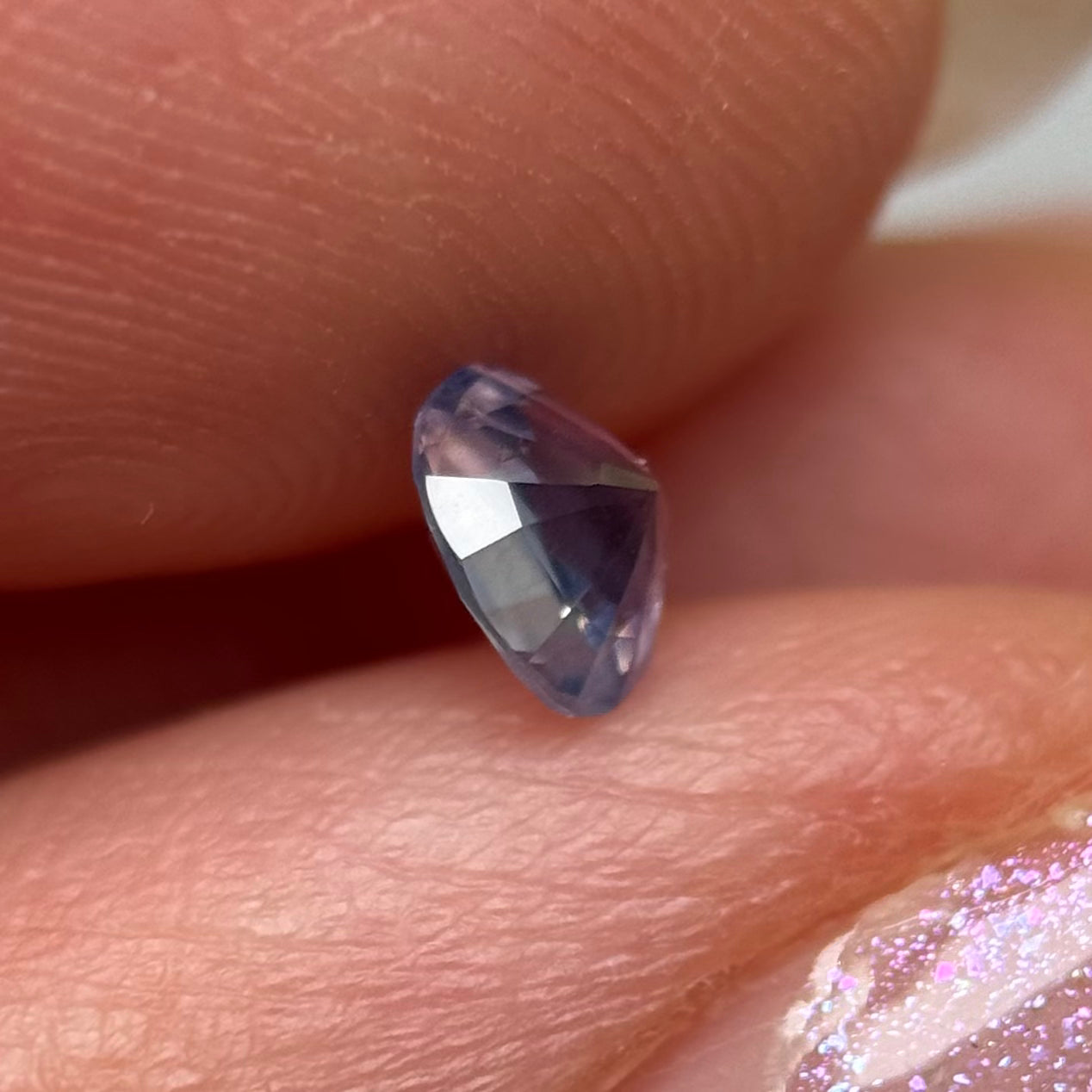 0.47 ct Natural Blue Milky Sapphire Vietnam.