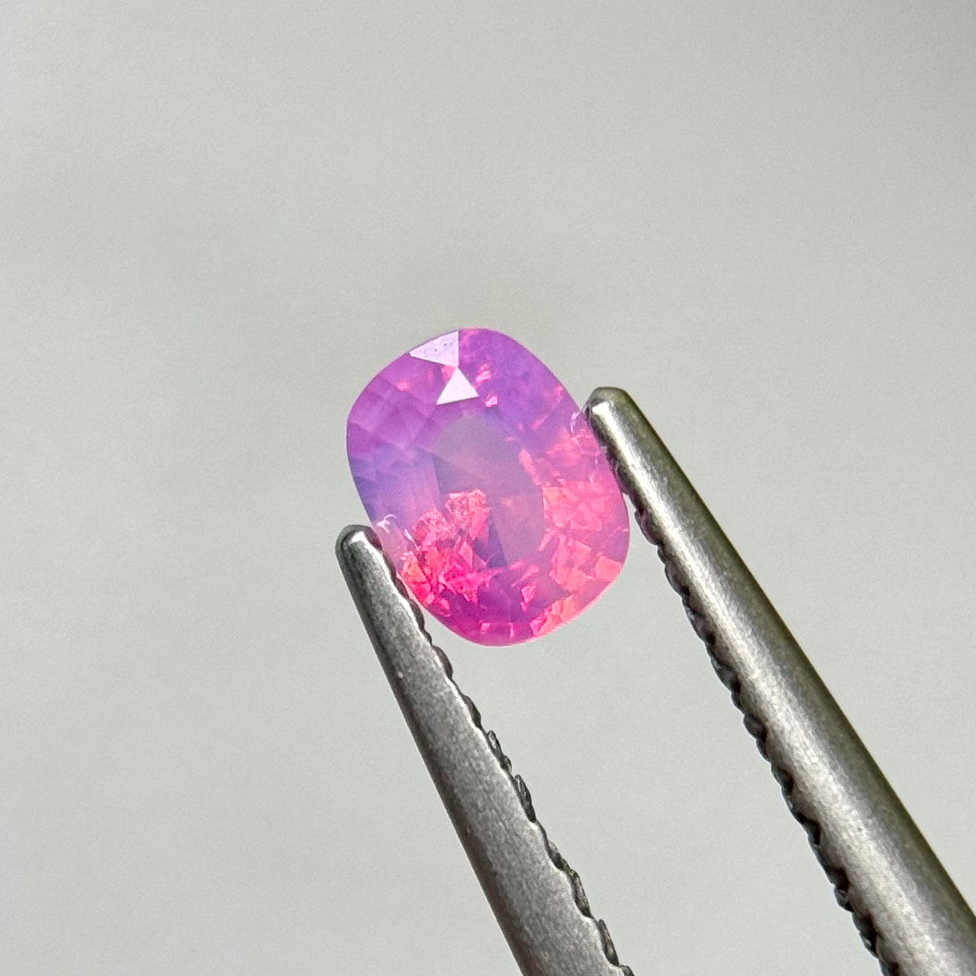 0.38 ct Natural Pink Milky Sapphire Vietnam.
