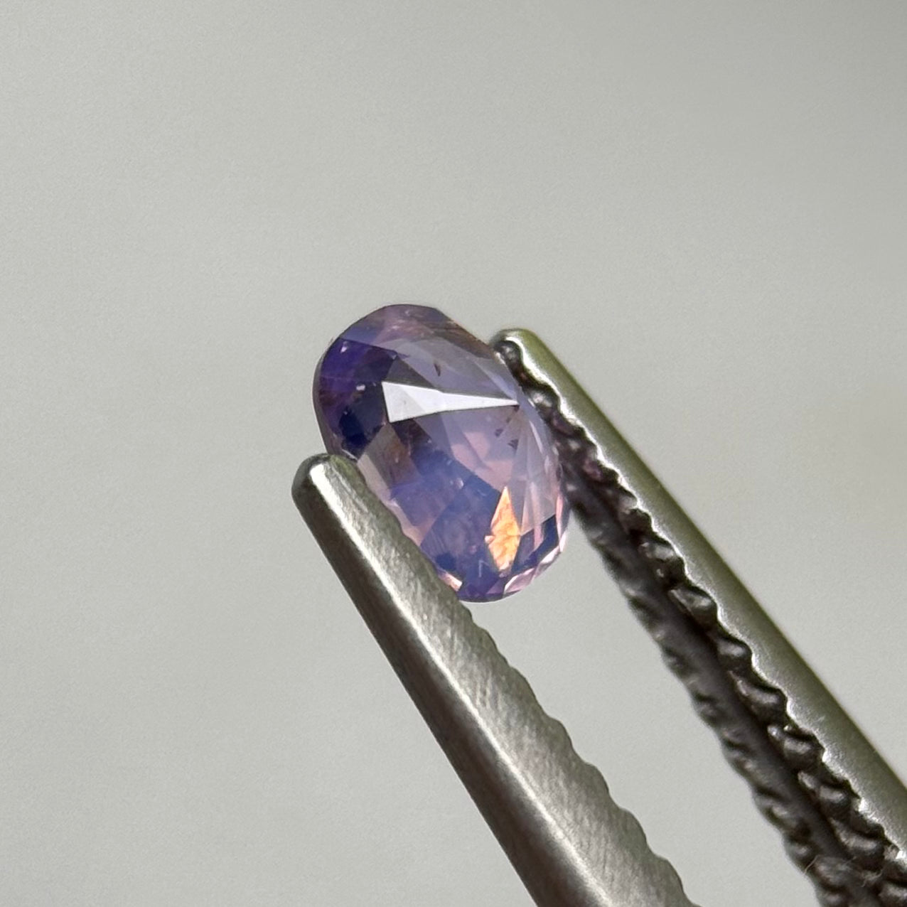 0.39 ct Natural Purple Milky Sapphire Vietnam.