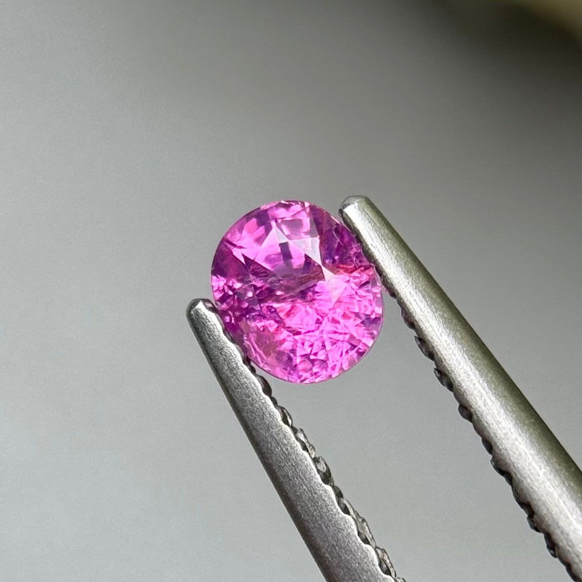 0.36 ct Natural Purple Milky Sapphire Vietnam.