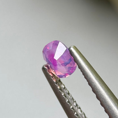 0.32 ct Natural Purplish Pink Milky Sapphire Vietnam.