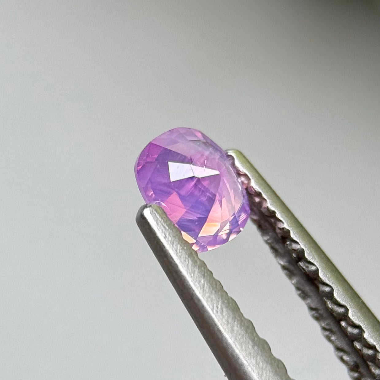 0.32 ct Natural Purplish Pink Milky Sapphire Vietnam.