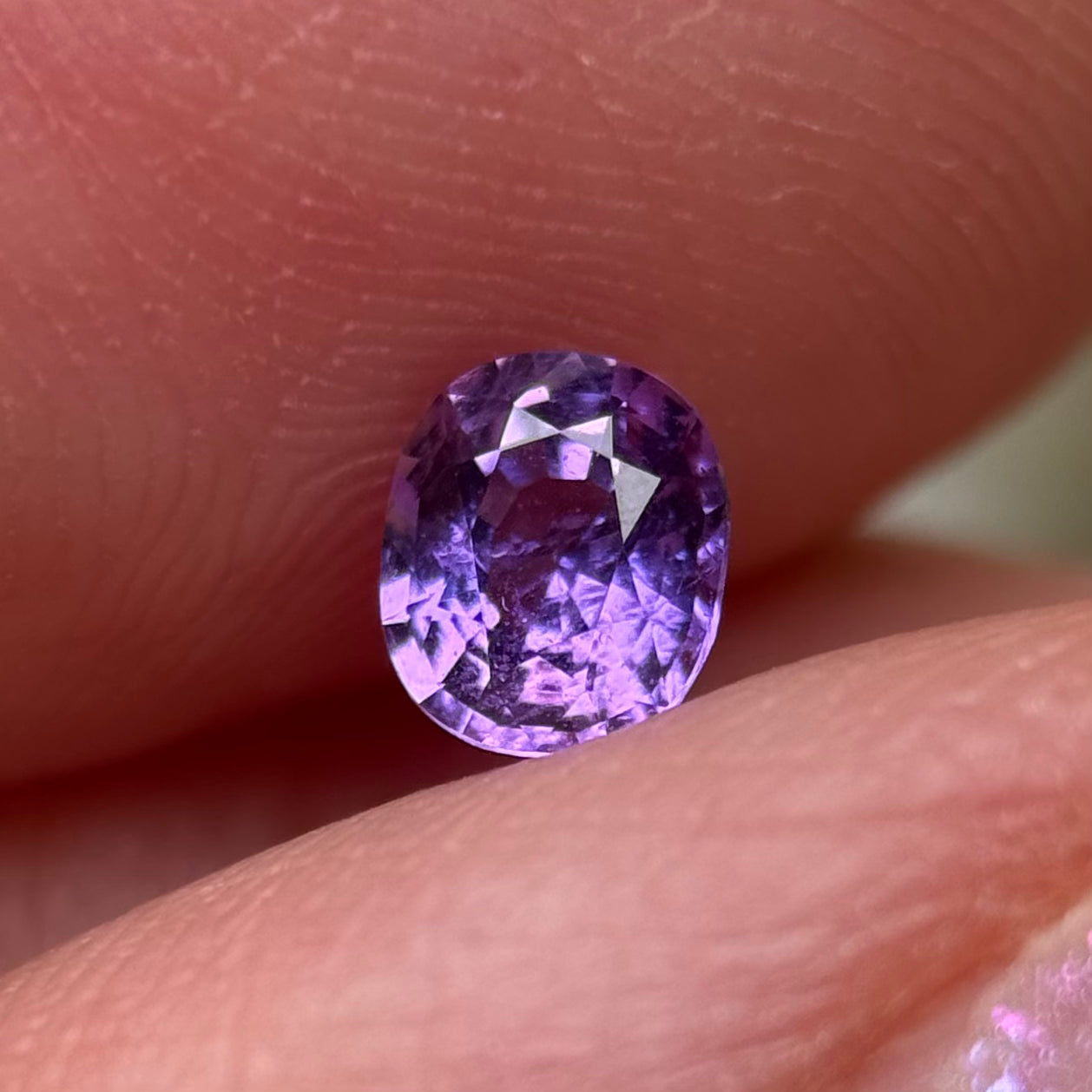 0.48 ct Natural Purple Milky Sapphire Vietnam.