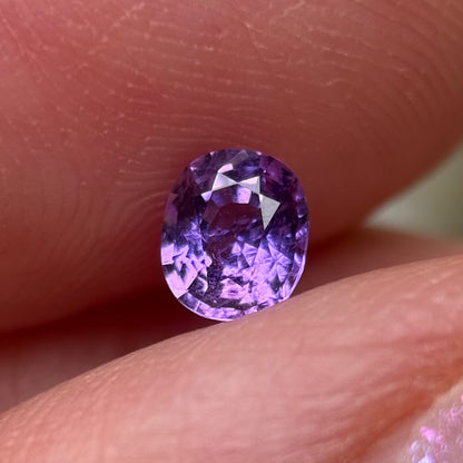 0.48 ct Natural Purple Milky Sapphire Vietnam.