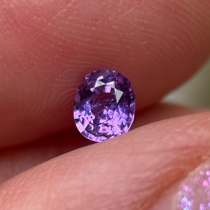 0.48 ct Natural Purple Milky Sapphire Vietnam.