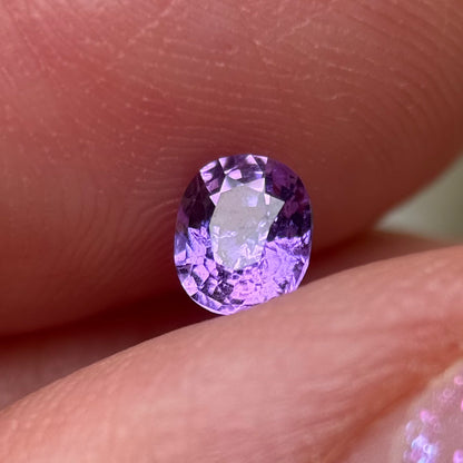 0.48 ct Natural Purple Milky Sapphire Vietnam.