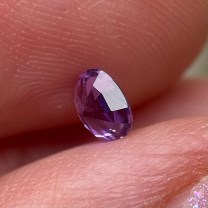 0.48 ct Natural Purple Milky Sapphire Vietnam.