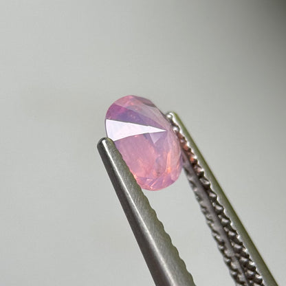 0.86ct Natural Pink Milky Sapphire Vietnam.