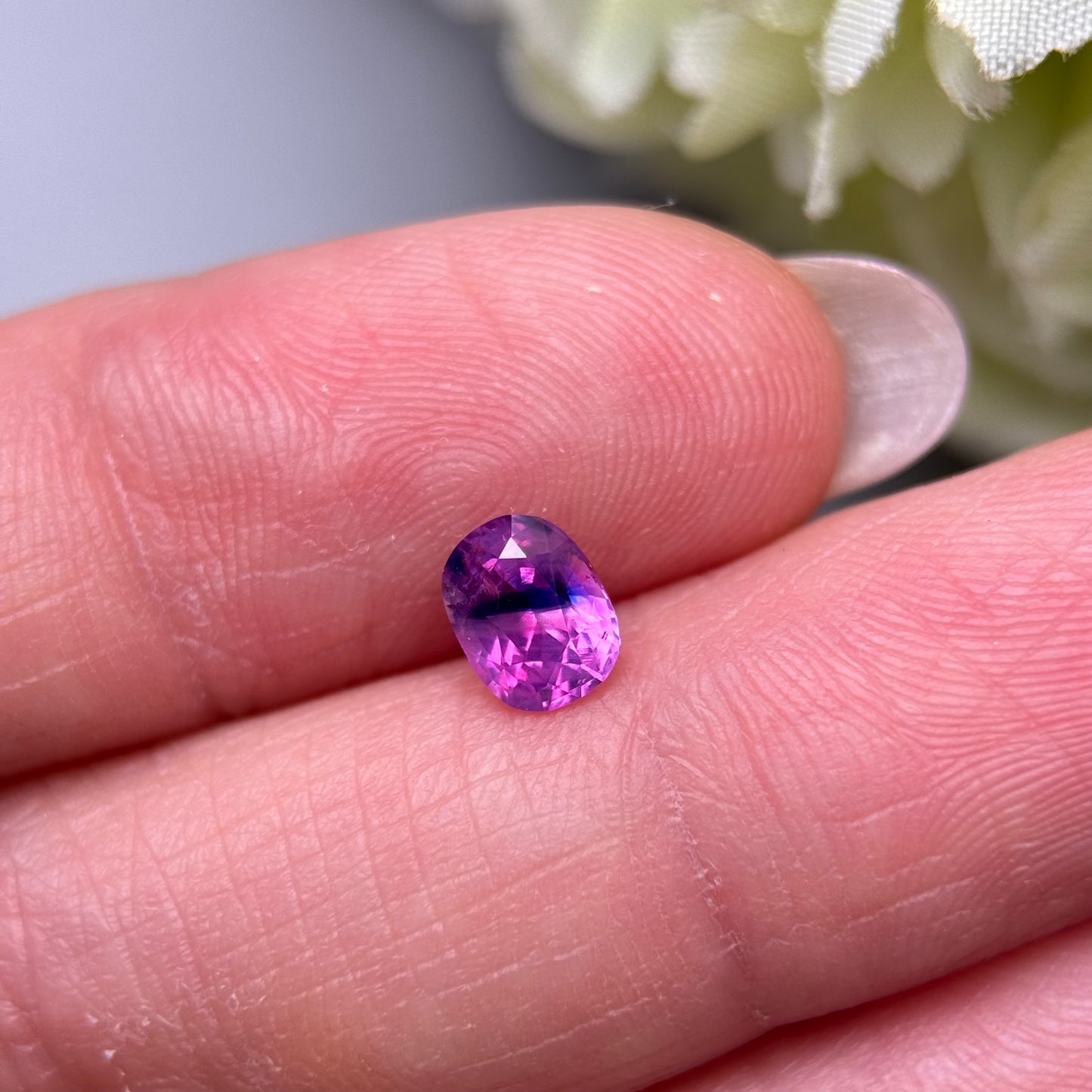 0.93ct Natural Purple Milky Sapphire Vietnam.