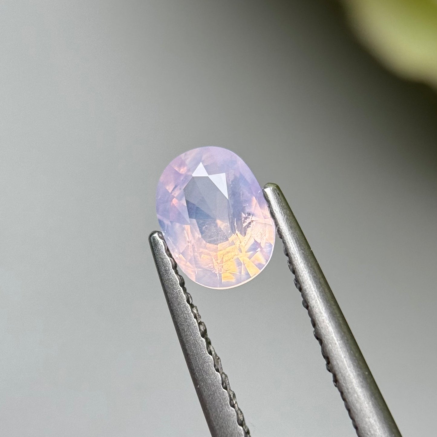 0.81 ct Natural White Milky Sapphire Vietnam.