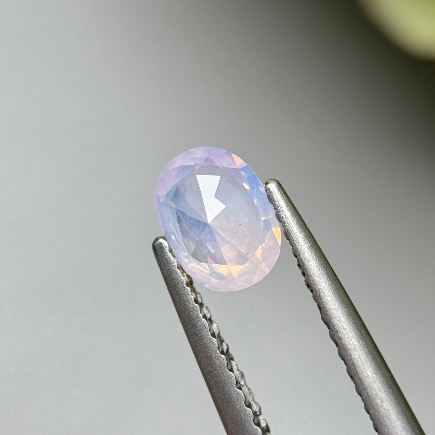 0.81 ct Natural White Milky Sapphire Vietnam.
