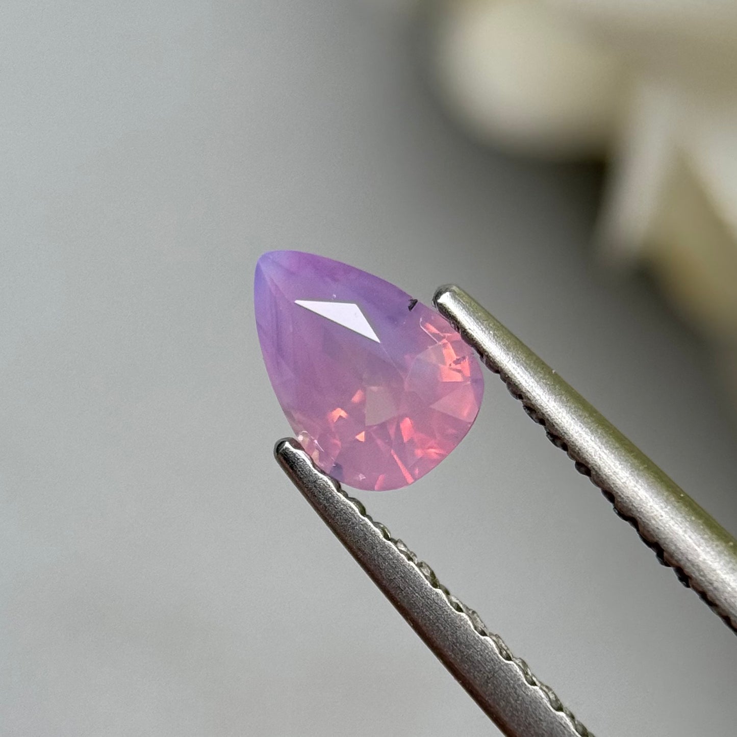 0.77ct Natural Pink Milky Sapphire Vietnam.