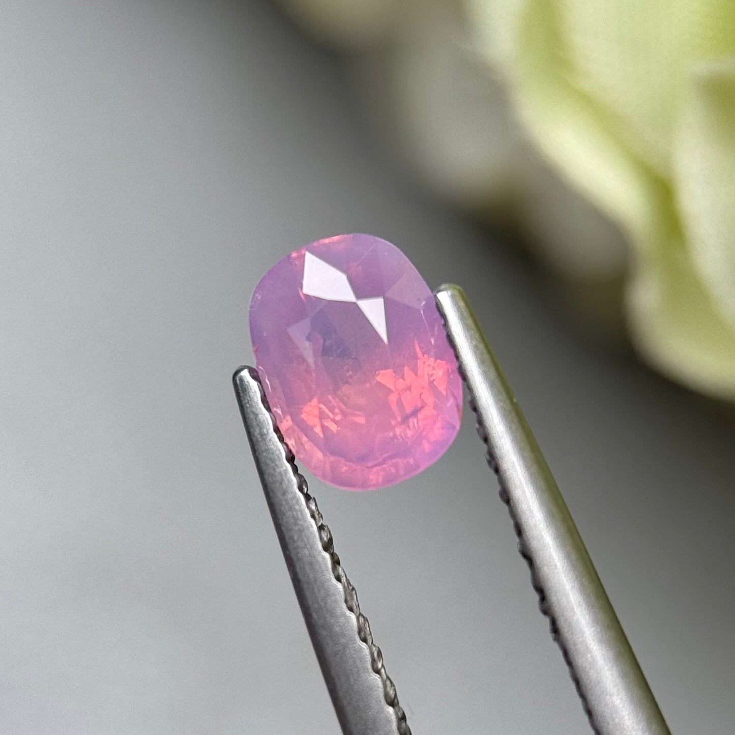 0.94ct Natural Pink Milky Sapphire Vietnam.