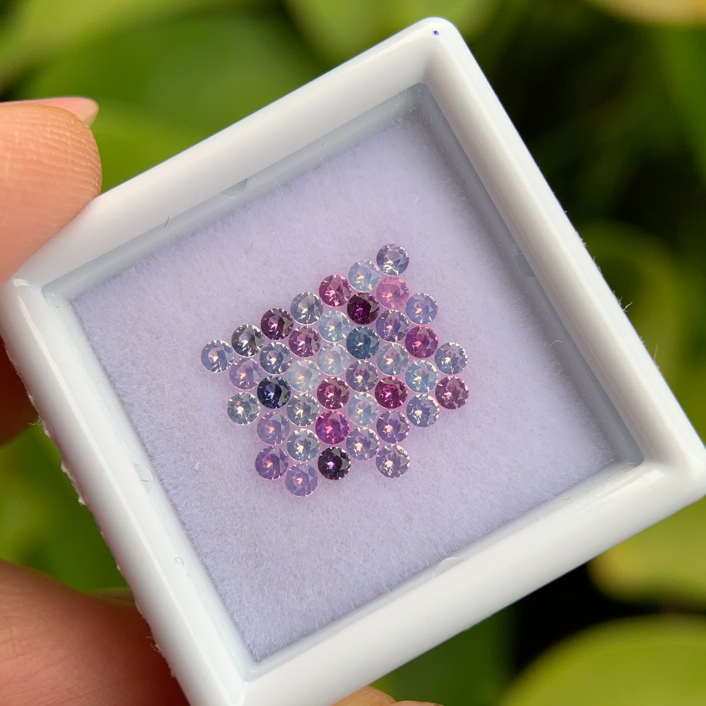 1.17ct/40Pcs Natural Milky Sapphire Vietnam, Size 1.8mm, Round Shape, No Treatment