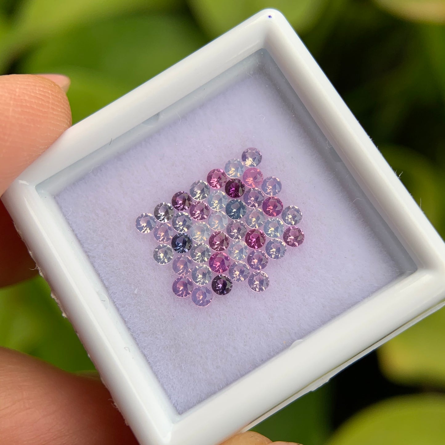 1.17ct/40Pcs Natural Milky Sapphire Vietnam, Size 1.8mm, Round Shape, No Treatment