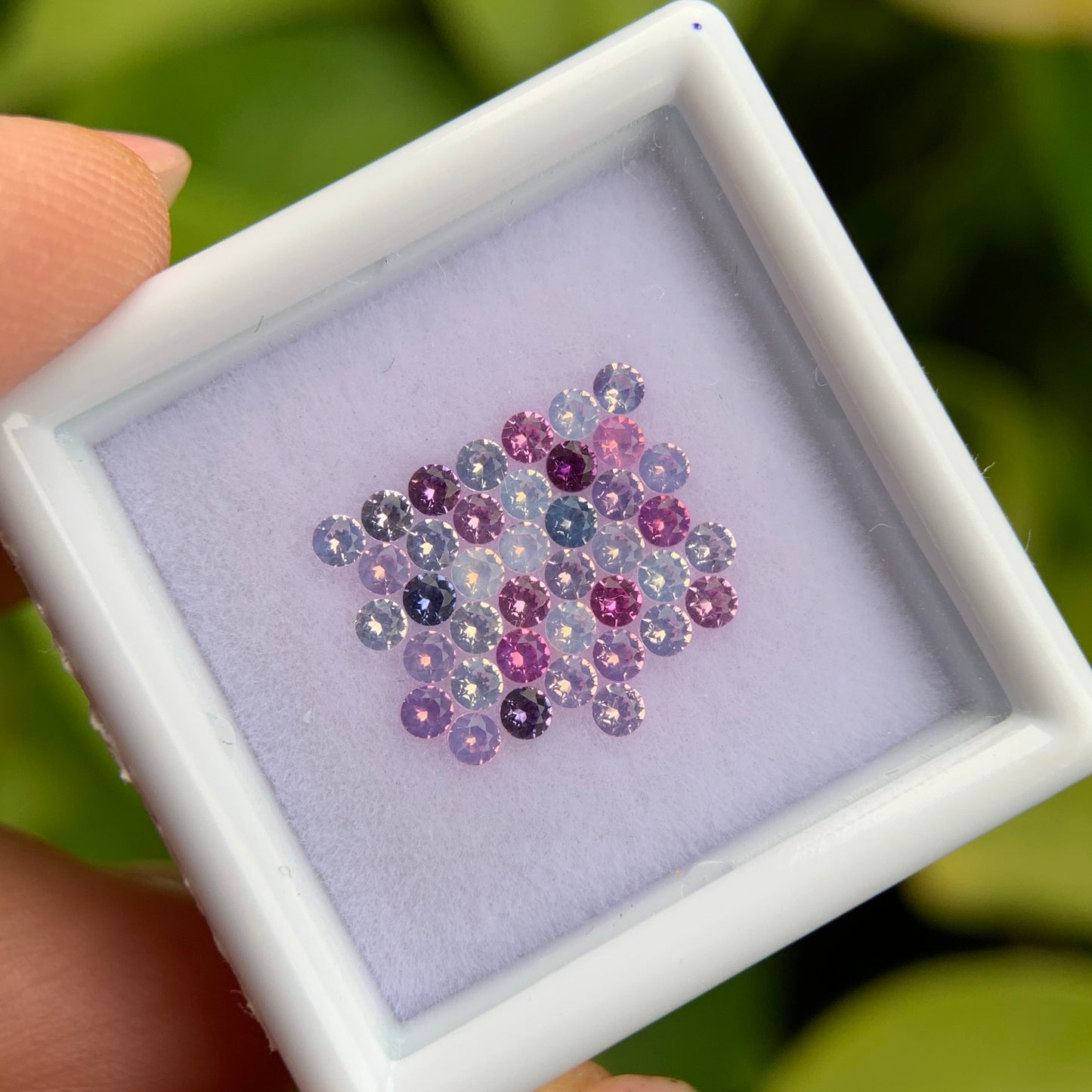 1.17ct/40Pcs Natural Milky Sapphire Vietnam, Size 1.8mm, Round Shape, No Treatment