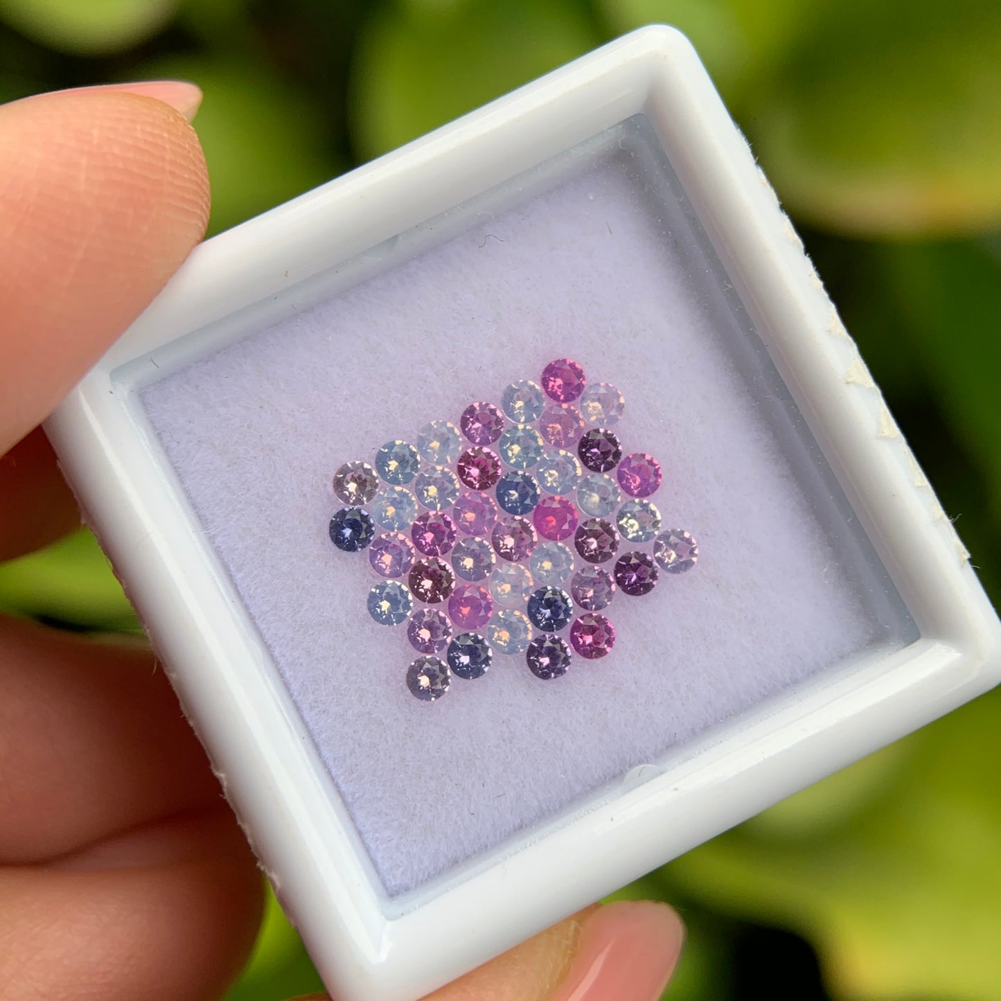 1.18ct/41Pcs Natural Milky Sapphire Vietnam, Size 1.8mm, Round Shape, No Treatment