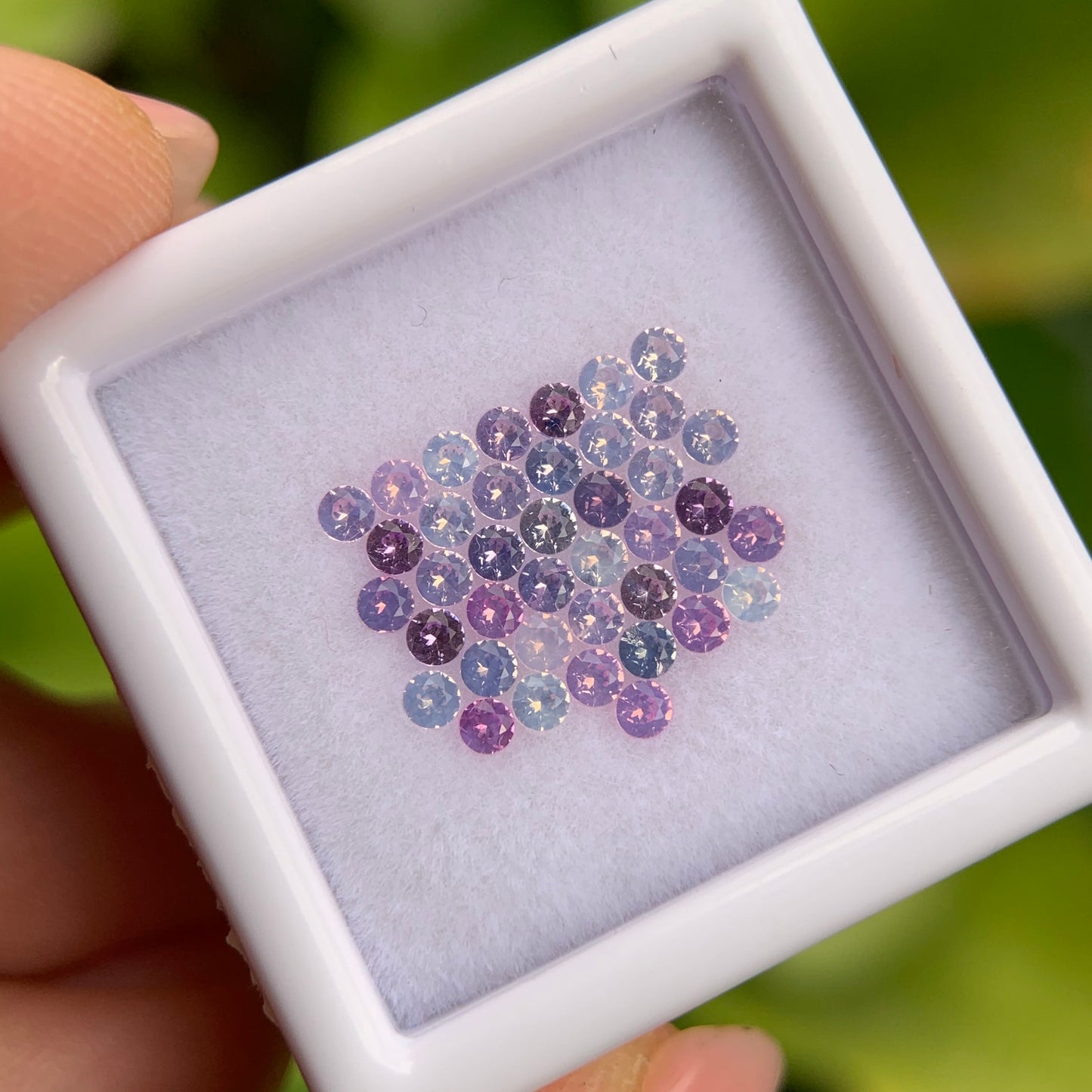 1.17ct/40Pcs Natural Milky Sapphire Vietnam, Size 1.8mm, Round Shape, No Treatment
