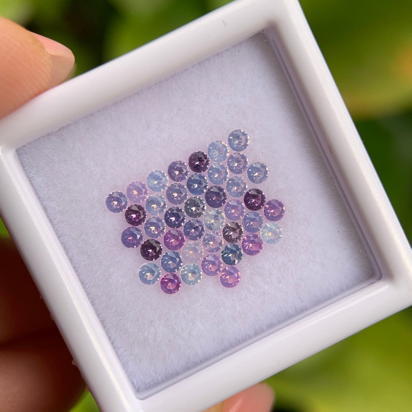 1.17ct/40Pcs Natural Milky Sapphire Vietnam, Size 1.8mm, Round Shape, No Treatment