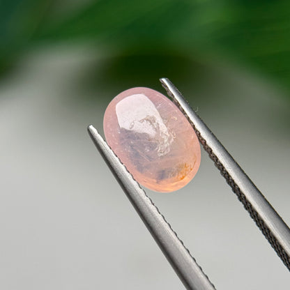 3.5ct Natural Pinkish White Sapphire Vietnam.