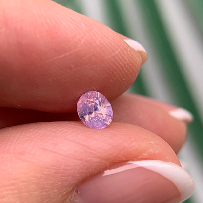 0.48ct Natural Milky Pinkish White Sapphire Vietnam