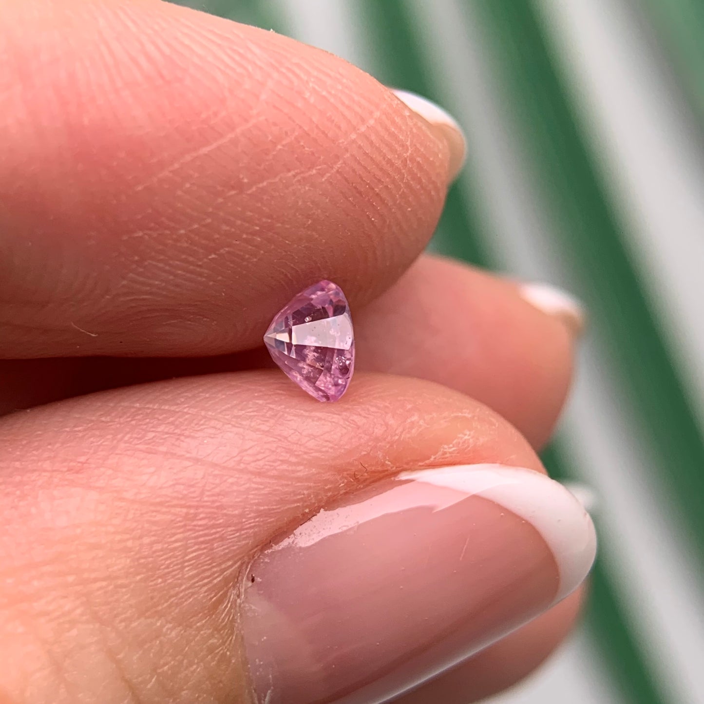 0.48ct Natural Milky Pinkish White Sapphire Vietnam