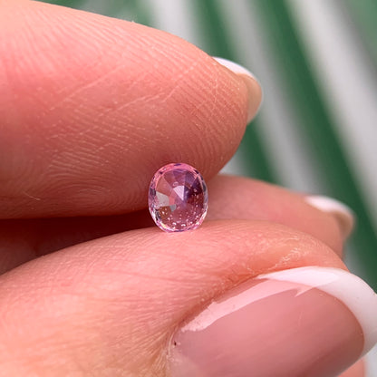 0.48ct Natural Milky Pinkish White Sapphire Vietnam