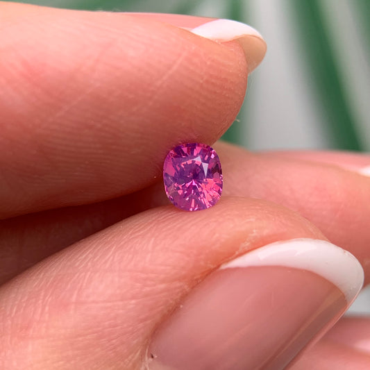 0.41ct Natural Milky Pinkish Purple Sapphire Vietnam
