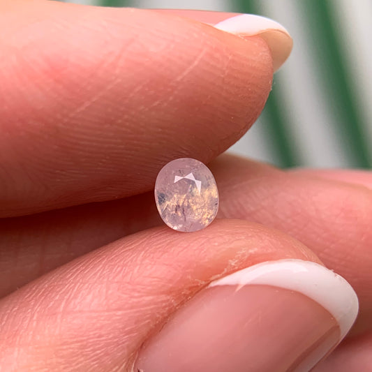 0.49ct Natural Milky Orangish White Sapphire Vietnam