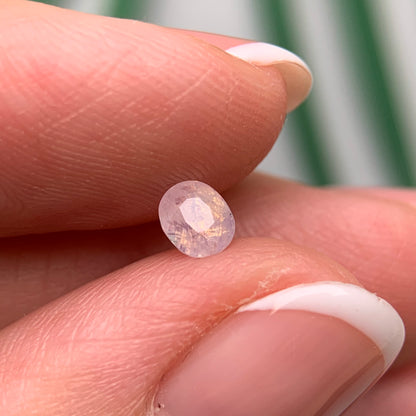 0.49ct Natural Milky Orangish White Sapphire Vietnam