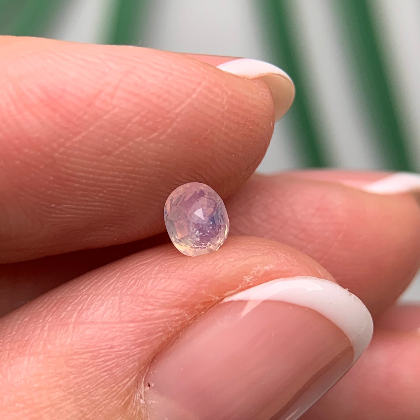 0.49ct Natural Milky Orangish White Sapphire Vietnam