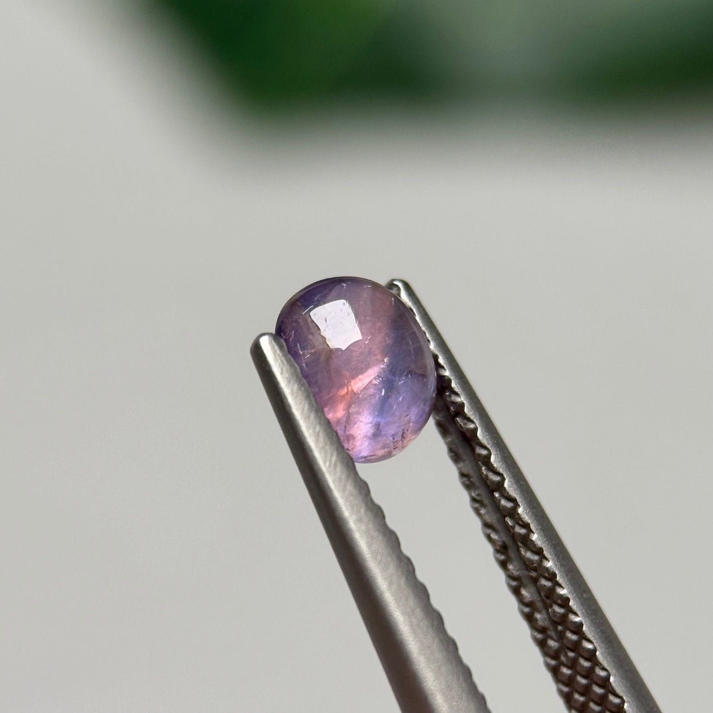 0.92ct Natural Pinkish Purple Sapphire Vietnam.