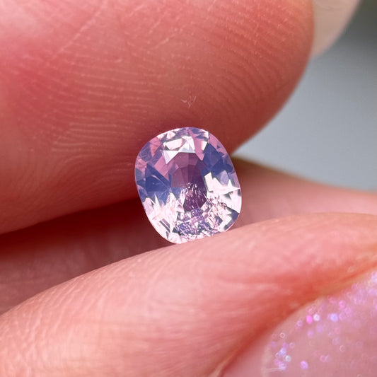 0.71ct Natural Pinkish White Milky Sapphire Vietnam