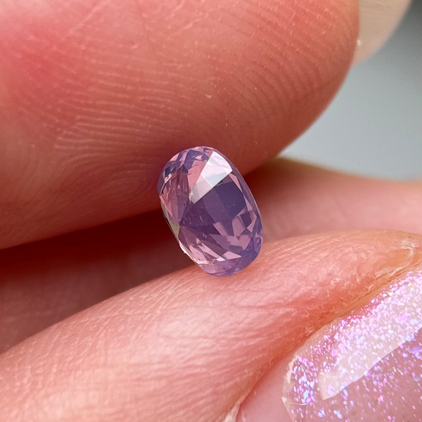 0.71ct Natural Pinkish White Milky Sapphire Vietnam