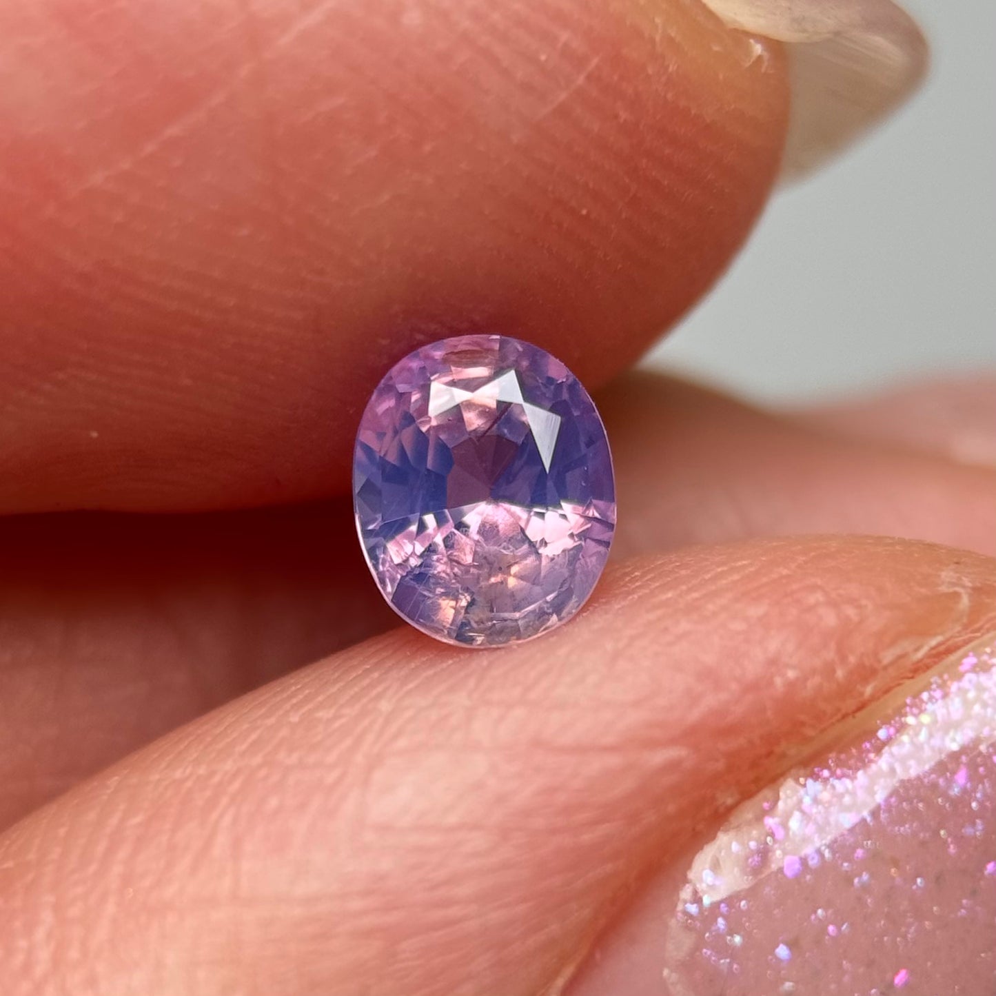 0.68ct Natural Pinkish Purple Milky Sapphire Vietnam