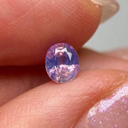 0.68ct Natural Pinkish Purple Milky Sapphire Vietnam