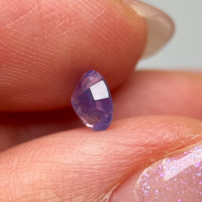 0.68ct Natural Pinkish Purple Milky Sapphire Vietnam