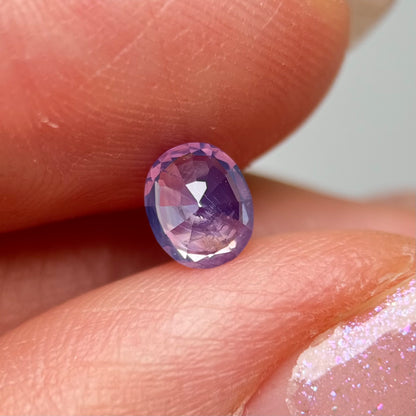 0.68ct Natural Pinkish Purple Milky Sapphire Vietnam