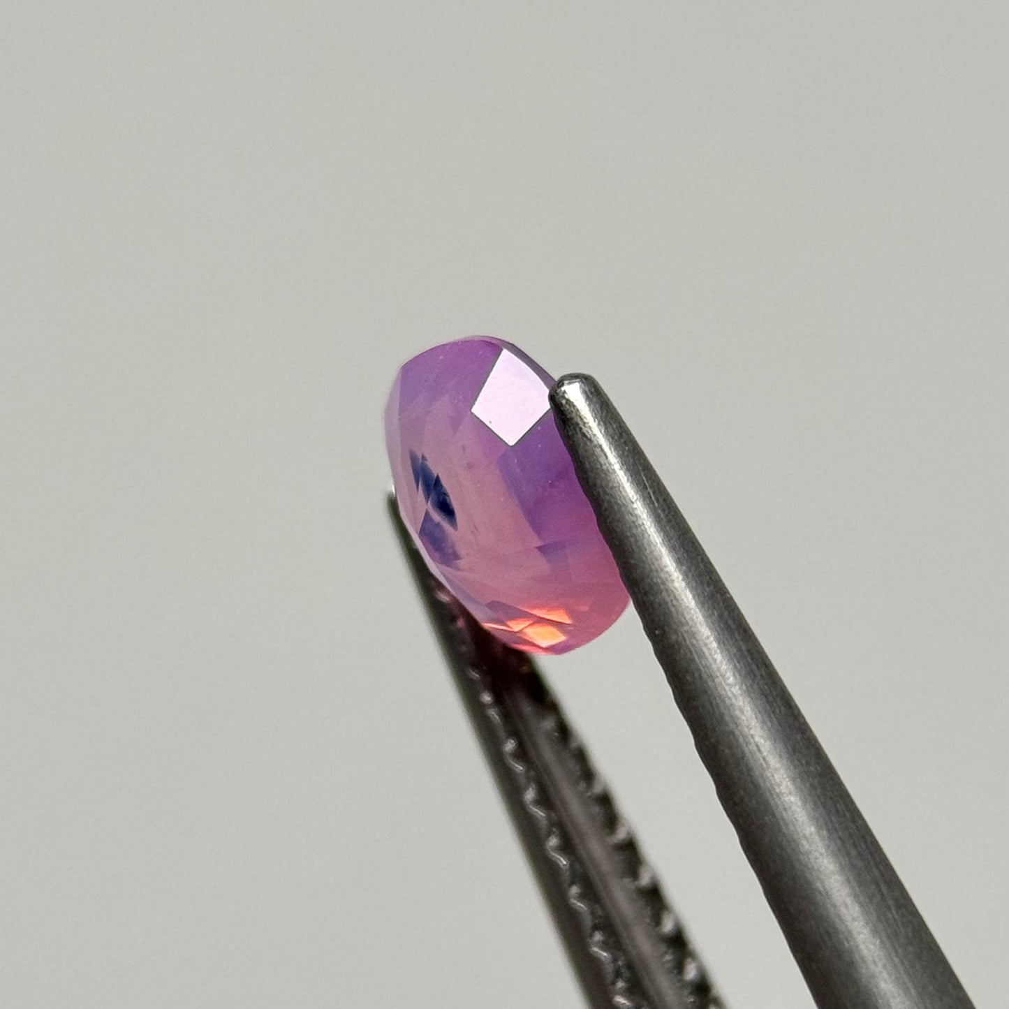 0.60ct Natural  Purplish Pink Milky Sapphire Vietnam