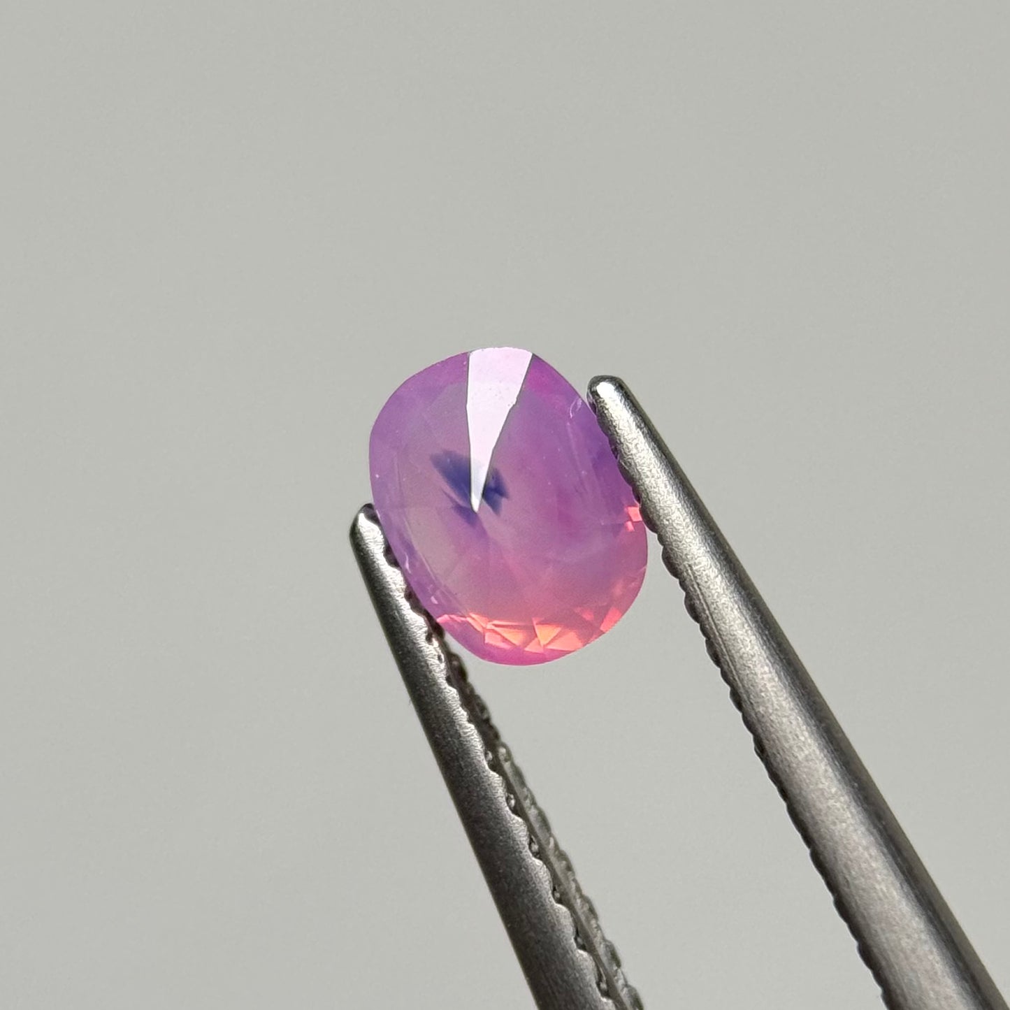 0.60ct Natural  Purplish Pink Milky Sapphire Vietnam