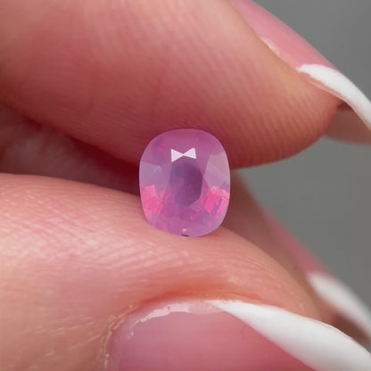 0.75ct Natural Milky Padparadscha Sapphire Vietnam