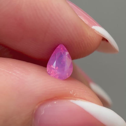 0.55ct Natural Milky Padparadscha Sapphire Vietnam