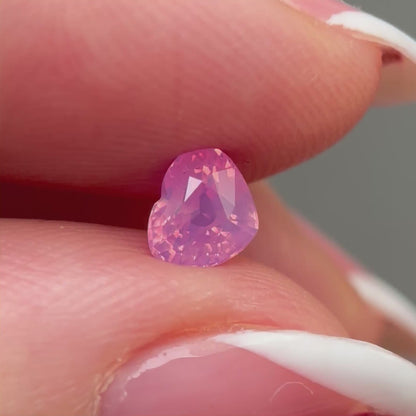 0.75ct Natural Milky Padparadscha Sapphire Vietnam