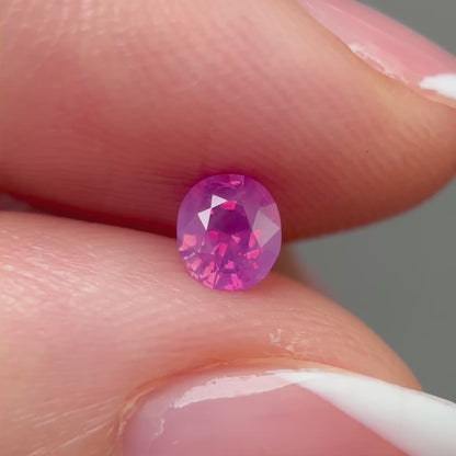 0.40ct Natural Milky Padparadscha Sapphire Vietnam