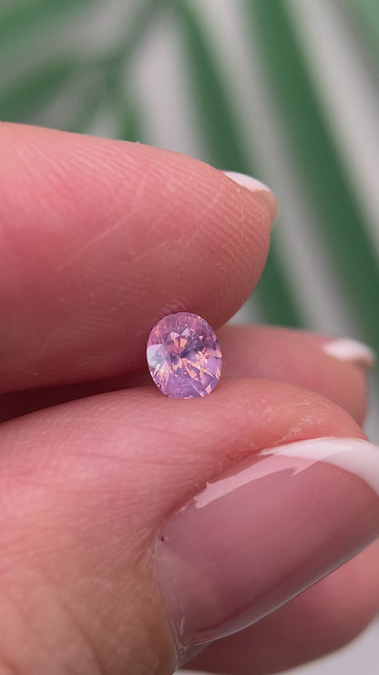 0.48ct Natural Milky Pinkish White Sapphire Vietnam