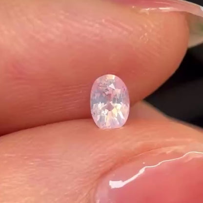0.34ct Natural Milky Light Pink Sapphire Vietnam