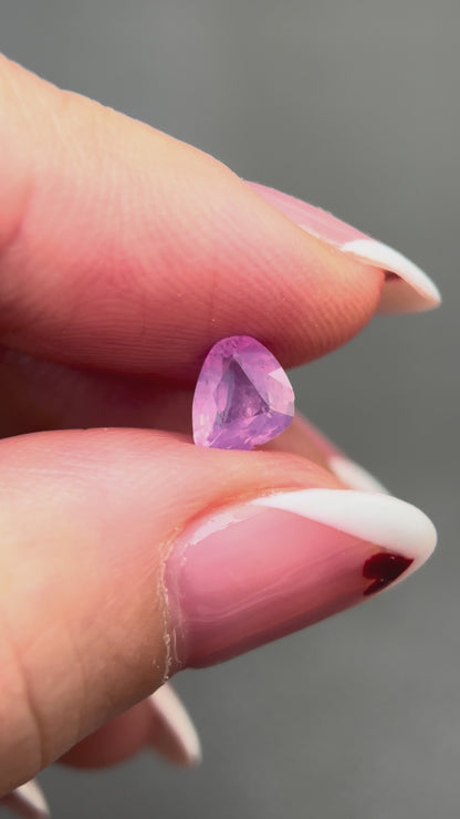 0.87ct Natural Pink Milky Sapphire Vietnam