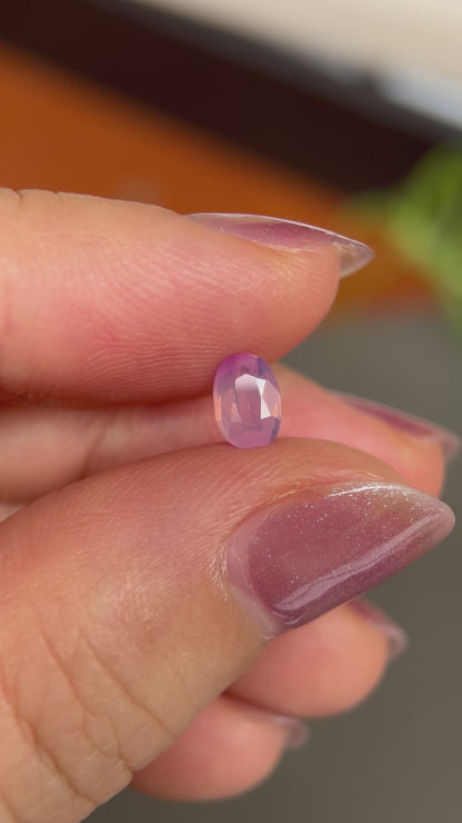 0.60ct Natural Pink Milky Sapphire Vietnam, No Treatment